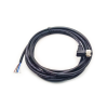 10 Stück M12 4-poliger Kabelstecker, rechtwinklig, umspritztes Kabel, 3M AWG22 A Code