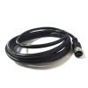 10 件 M12 4Pin 母電纜 A 編碼直連接器 模壓 1M AWG22 PVC 黑色電纜直