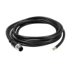 10 件 M12 8 针公头电缆 A 编码直连接器模压 1M AWG24 PVC 黑色电缆