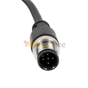 10pcs M12電纜直公頭5針帶線1.5米連接器通訊設備插頭配件