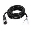 10 件 M12 连接器电缆组件母直 4 针 A 编码包覆成型电缆 0.5M AWG22