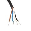10 件 M12 連接器電纜組件母直 4 針 A 編碼包覆成型電纜 0.5M AWG22