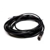 10pcs M12 Profibus Cable 5Pin A-Coding Female Straight Molded Cable 5M AWG22 PVC Black Unshield