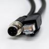 10pcs M12 a RJ45 Ethernet Cabo 1M de comprimento com masculino D-Coded M12 4Pin Plug