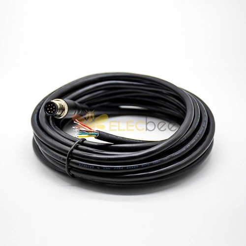 удлинительный кабель 8Pin M12 Male A Code Straight Connector Med Cable 5M AWG24