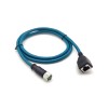 M12 8 broches A Code femelle vers RJ45 femelle haute flexibilité Cat6 câble Ethernet industriel PVC