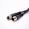 Stecker M12 A Code 5-poliger Stecker auf Buchse, gerades 1 m doppelseitiges Kabel, geformtes Kabel