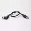 M12 17 Pin Cable A Code Female Angled To Usb Male Straight Cable Assembles 1M AWG26