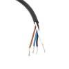 M12 Cable sobremoldeado de ángulo recto hembra de conector de cable de 4 pines 3M AWG22 Un código