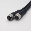 M12 5 Pin Female To Female A Code Double Ended Cable Straight Industrial Waterproof 1M AWG22