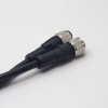 m12標準電纜A編碼5芯母頭直式180度注塑線不帶屏蔽雙邊1M AWG22