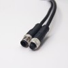 M12 5 Pines Sensor Cable C-Coding macho a hembra Industrial Cable impermeable unshiled 1M AWG22