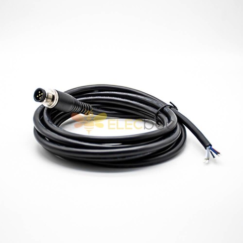 Удлинительный кабель M12 5Pin Male A Code Straight Connector Formed Cable 2M AWG22