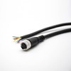 M12 8Pin Extension Cable Female A Code Straight Connector Molded Cable 2M AWG24