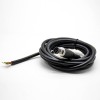 M12-Stecker Verlängerungskabel 8-poliger Stecker, A-Code, gerades geformtes Kabel, 2 m, AWG24