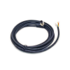 M12 Male 8 Pins Right Angle Molding Cable 3M AWG24 A Code