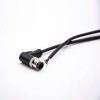 M12 Male Connector 4Pin Right Angled A Code AWG22 With 2M Wire