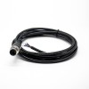 M12 公头延长电缆 3Pin A 代码直连接器模压电缆 2M AWG22