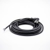 M12 公直角 3Pin 电缆航空电气模压电缆 5M A 代码 AWG22