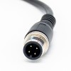 M12 Male Straight 4 Pin Sensor Connector Electrical Cable 1.5M AWG22 A Code