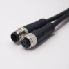 M12 Stecker auf Buchse Kabel 180 Grad A Code 4 Pin Kabel Kabelsatz 1M AWG22