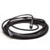 Câble Profibus M12 5 broches A-Coding femelle câble moulé droit 5 M AWG22 PVC noir