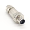 B Coded M12 Connector 5 Pin Male B Code Shiled Plug Metal Shell Screw-Jont pour câble étanche