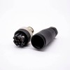 Ethernet M12 Connector Field Wireable Waterproof Straight 4 Pin A Code Unshield Male Plug for Cable