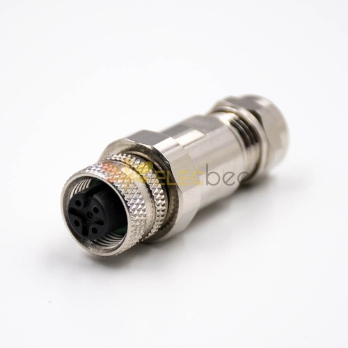 M12 Female 5pin Straight Connector 