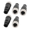 M12 5Pin Plug Female Assembly Screw-Joint Connector With Plastic Shell 5PCS