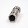 M12 8 Pin Connector A Code Female Straight Shield Field Wireable Connector Cable Screw-joint