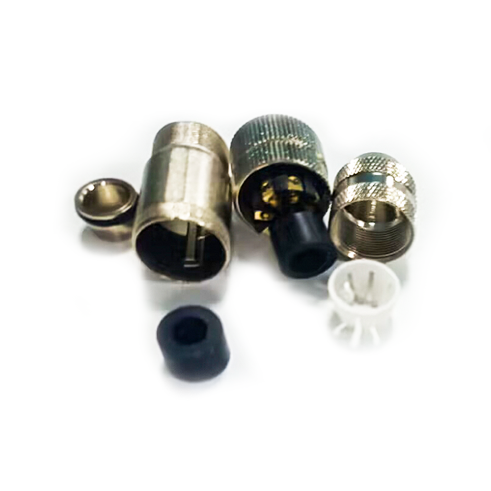 M12 8 Pin Female Connector Straight Aviation Plug Shielded A Code Field Installable Cable impermeabile