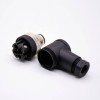 m12 90 Degree Connector right angle A Code 4 pin Male Screw-joint Unshielded