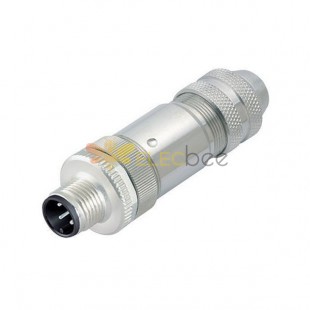 M12 A Code 8PIN Male Field Wireable Assembly Cable Plug With Screw Termination