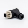M12 A Coded Cconnector Right Angle 8 Pin Male Screw-Joint with Plastic Shell Unshiled Waterproof