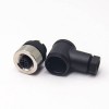 M12 Connector 4 Pin Wiring A Code Shiled Right Angle Female Plug Screw-Joint Unshielded Waterproof