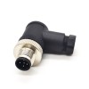 M12 Male Connector 5p right angle Screw-joint Unshielded A code