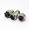 M12 Plug Connector Aviation Sensor Male Shield Straight Waterproof Screw-Joint 4 Pin A Coding