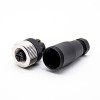 Plug M12 4 Pin A-Coding Plastic Shell Female Plug Screw-Joint for Cable