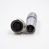 Fiş M12 5 Pimli A-Kodlu Metal Kabuk Dişi Fiş Kablo için Vidalı Mafsal