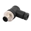 Dik Açı Sensörleri M12 4Pin A Kodu Erkek Unshiled Su Geçirmez Alan Kablolu Konektör Profinet için