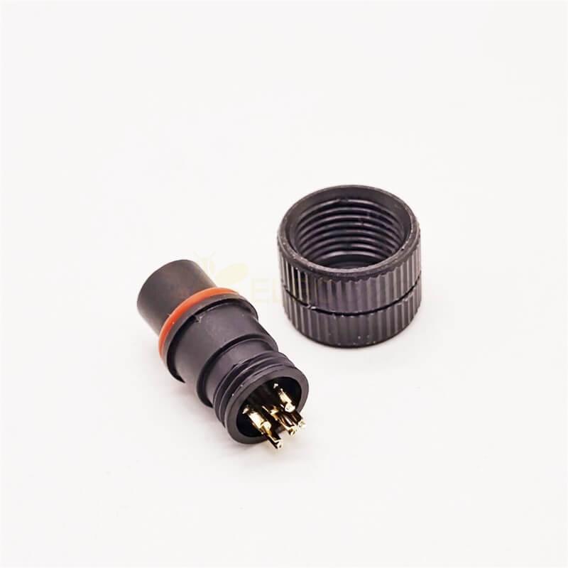 M12 Connector 5 pin Straight Female Overmolded Connector Plastic Solder Cup Unshielded 