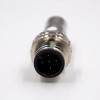 M12 5 Pin Male Connector Field Wireable Conector Impermeável A Coded Straight For Cable Solder Type Shield M12 5 Pin Male Connec