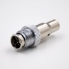 M12 8 pin Connector X Coded Field Wireable Connector Male Straight For Cable Solder Type Shield