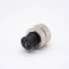 m12 Connector 3 Pin Straight Female Unshielded Overmolded Solder Cup