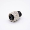 m12 Connector 3 Pin Straight Female Unshielded Overmolded Solder Cup