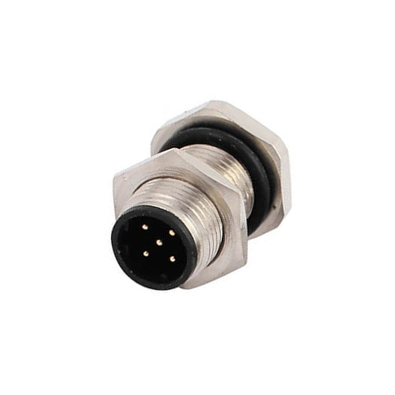 D-Coding Male M12 5 Pin Waterproof Connector With Metal Screw 10PCS
