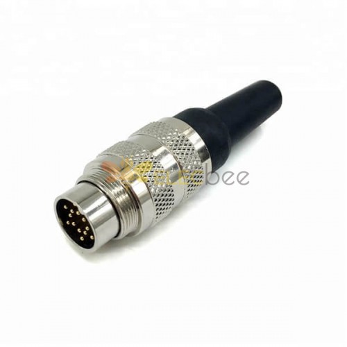 10pcs M16 Conector 12 Pin Male Plug Impermeável Conector Não-Shield