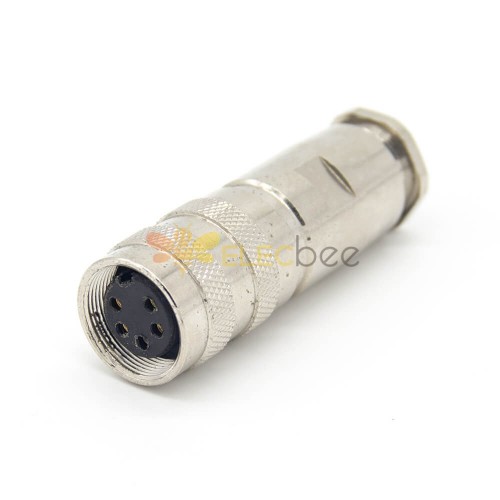Connettore industriale M16 5 Pin Straight Waterpoorf Female Cable Plug Shield