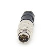 Промышленный коннектор Сигнал M16 14 Pin Прямой водонепроницаемый мужской кабель Plug Non-Shield мужской вилки